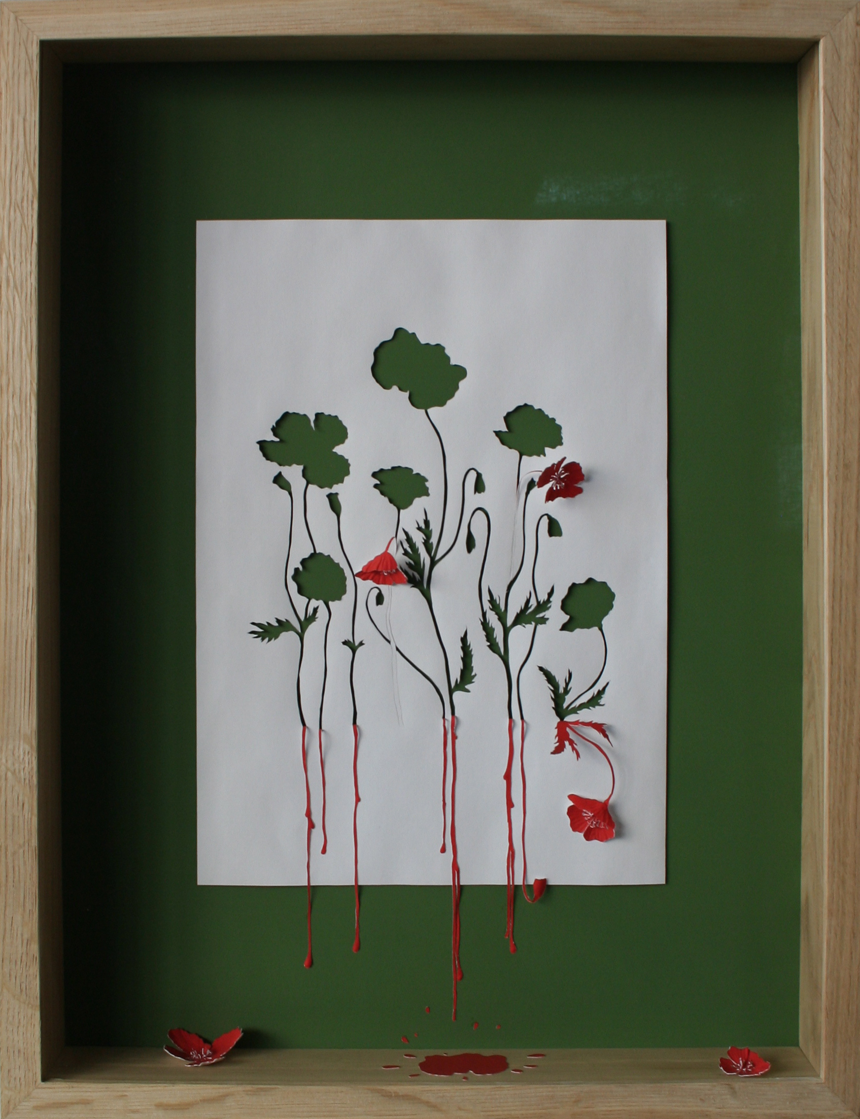 Acid free A4 80g paper and acrylic paint
53x40,5x7 cm