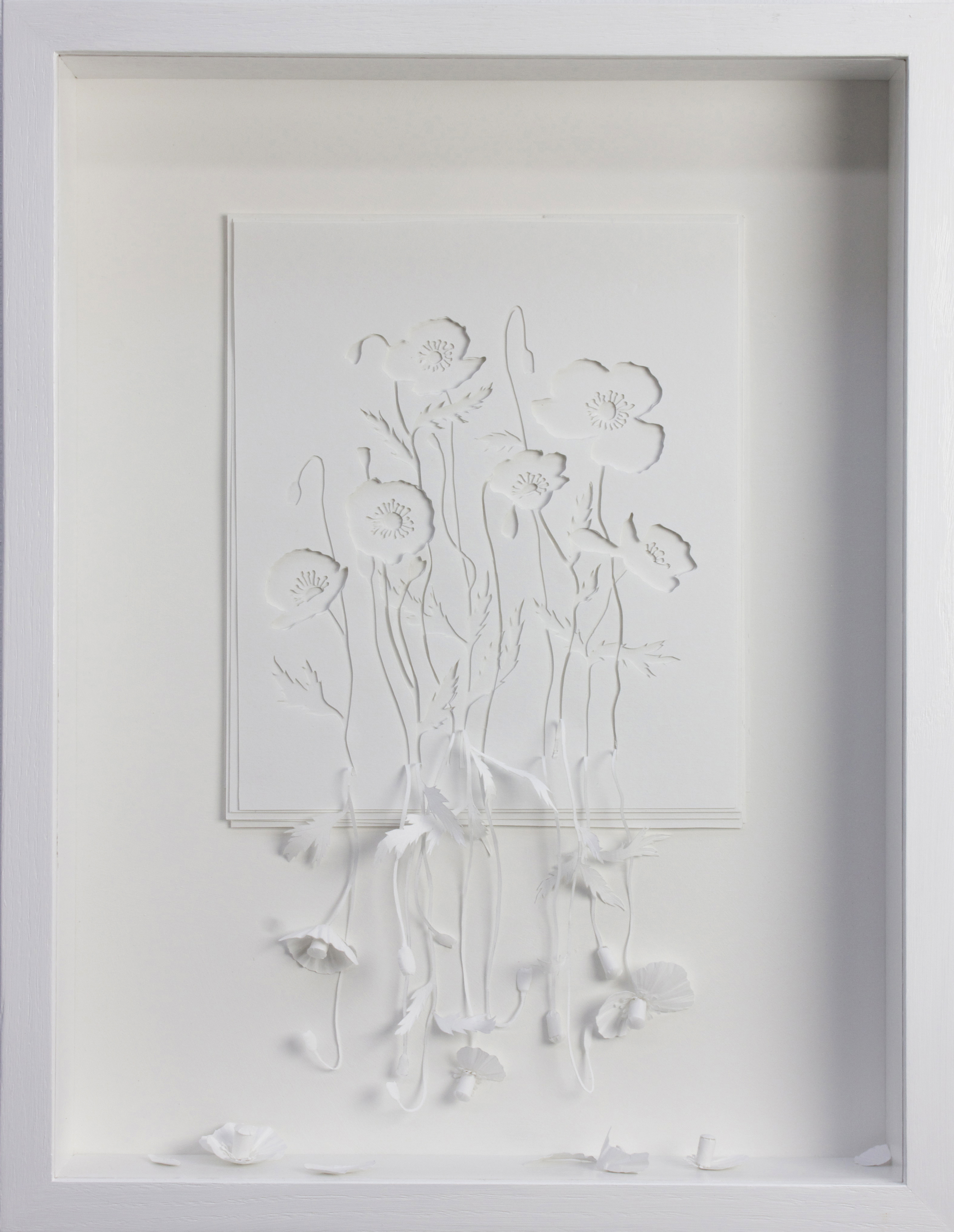 Acid free A4 120g paper, glue and acrylic paint
48x37x7 cm
