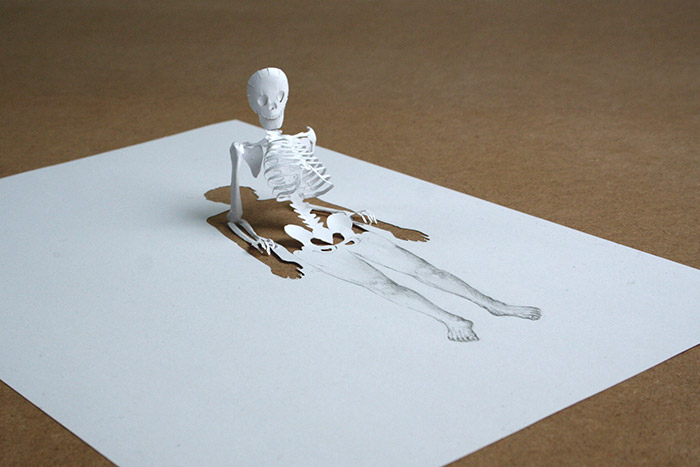 Acid free A4 115 gsm paper, pencil, and glue