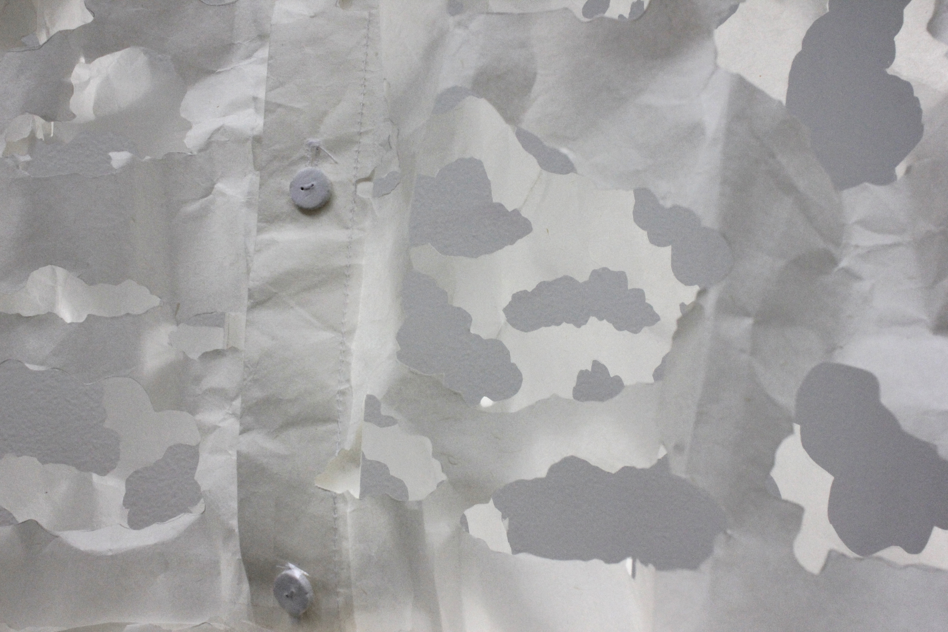 34g Zairei Japanese Paper, white thread and glue
176x43x32 cm