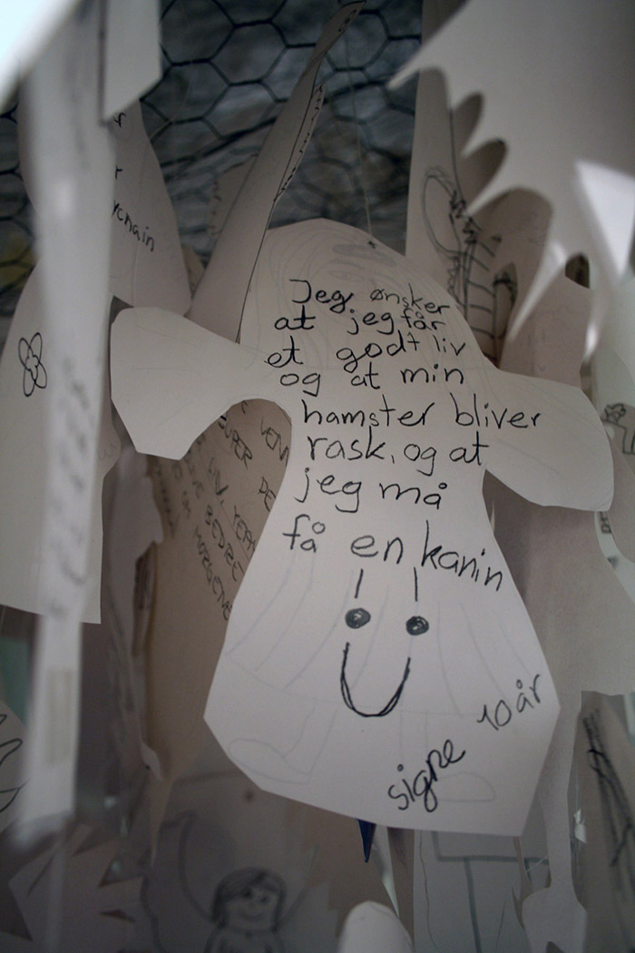 "I wish that I have a good life, and that my hamster gets well, and that I could have a rabbit "