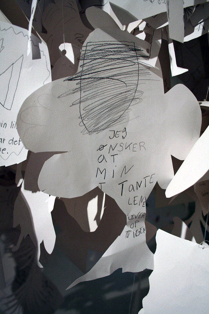 "I wish that my auntie Lene lives again"